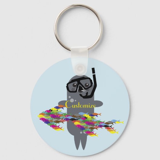 グレーシールサンダー_コーブ キーホルダー (正面)