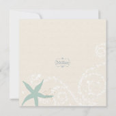 グレージェイドデュスキーブルービーチブライダルシャワー 招待状 (裏面)