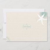 グレージェードダスキーブルーシーサイド結婚ズ 招待状 (裏面)