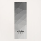 グレージオメトリックメッシュグラデーションパターンモノグラム ヨガマット (正面)