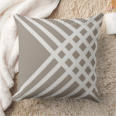 グレージオメトリパターン装飾用クッション クッション (ブランケット)