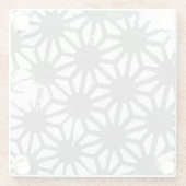 グレージオメトリパターン ガラスコースター (裏面)