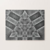 グレージオメトリパターン ジグソーパズル (横)