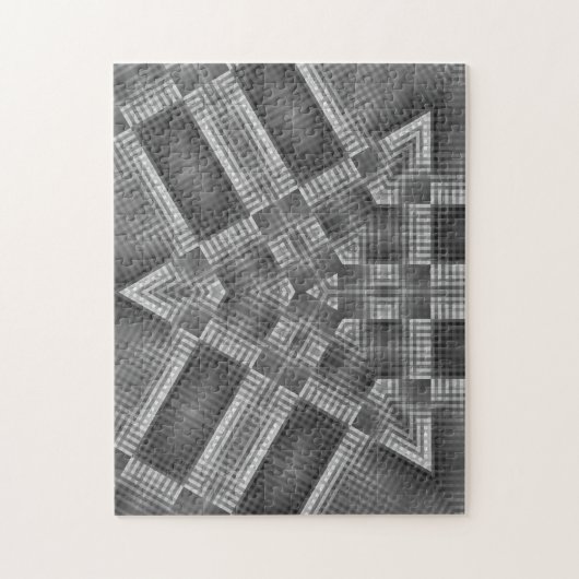 グレージオメトリパターン ジグソーパズル (縦)