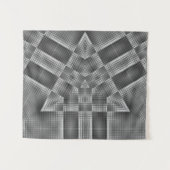 グレージオメトリパターン タペストリー (正面(横))