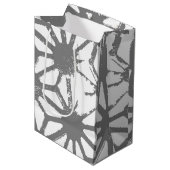 グレージオメトリパターン ミディアムペーパーバッグ (正面アングル)