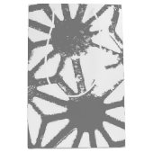 グレージオメトリパターン ミディアムペーパーバッグ (正面)