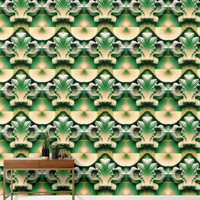 グレージクラムシェル 壁紙 (廊下)