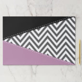 グレージグザグ、グレーシェブロン、ジグザグパターン、紫 ペーパーパッド (インサイチュ)