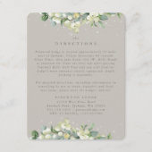 グレージュスノーベリー+ユーカリのエッジの方向 エンクロージャーカード (正面)