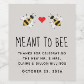 グレージュメイドトゥビー結婚式の引き出物ラベル ワインラベル (シングルラベル)