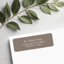 グレージュ差出人住所 ラベル