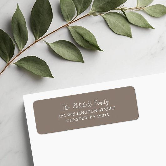 グレージュ差出人住所 ラベル