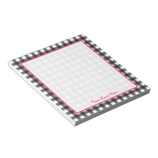 グレージンガムパーソナライズされたメモ帳 ノートパッド (アングル)