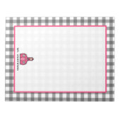 グレージンガム先生メモ帳 ノートパッド (正面)