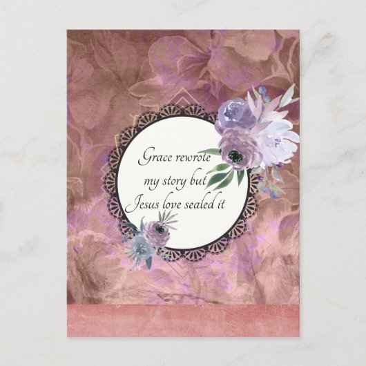 グレースが私の物語を書き換えたフローラTropicaはがき ポストカード (正面)