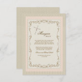 グレースとフレア宗教招待状 招待状 (正面/裏面)