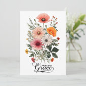グレースと一緒に成長，ヴィンテージ植物学開花 シーズンカード (スタンド正面)