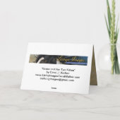 グレースと彼女の2つの汚れ野生の馬のグリーティングカード サンキューカード (裏面)