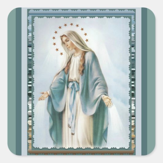 グレースのレディ・オブ・グレースヴァージン・メアリー スクエアシール (正面)