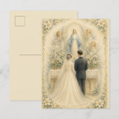 グレースの聖母カトリック結婚式の祝福 ポストカード (正面/裏面)