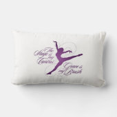 グレースは私のブラシ（ダンス）腰枕 ランバークッション (裏面)