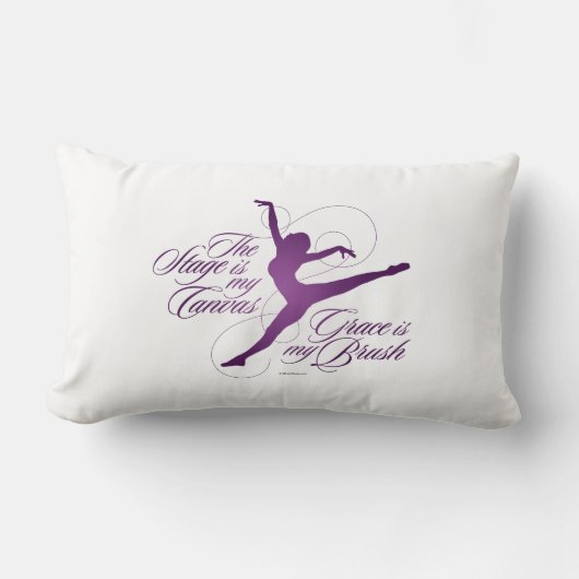 グレースは私のブラシ（ダンス）腰枕 ランバークッション (正面)