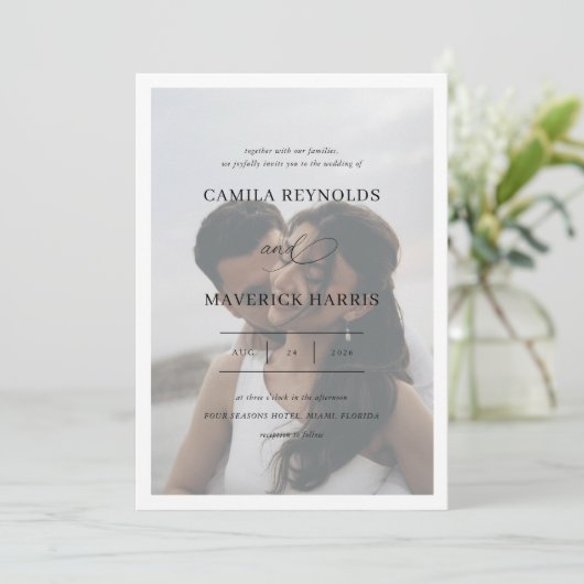 グレースエレガントク書結婚道 招待状 (スタンド正面)