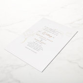 グレースエレガントフォイル金ゴールドとブラック文字結婚ズ 箔招待状 (回転した状態)