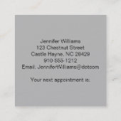 グレースクエアトークサイコセラピストアポイントメントカード 予約カード (裏面)