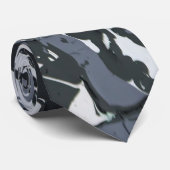 グレースケールのモノクロモダン抽象芸術 ネクタイ (ロール)