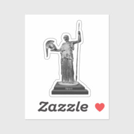 グレースケールの壊れていないブリンマーアテナステッカー シール