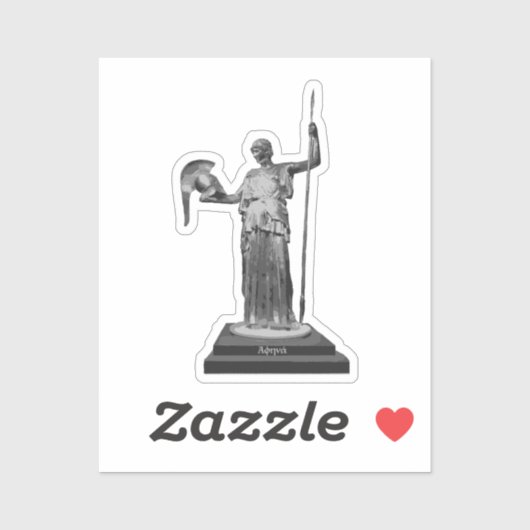 グレースケールの壊れていないブリンマーアテナステッカー シール (シート)