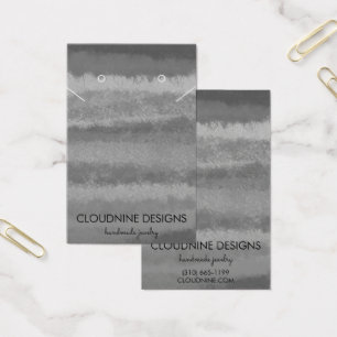 グレースケールイヤリングネックレスジュエリーディスプレイカード