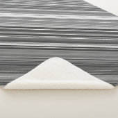 グレースケールグレイストライプ シェルパブランケット (3/4)