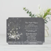 グレースケールダンデリオ結婚のリハーサルディナー 招待状 (スタンド正面)