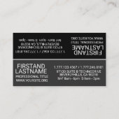 グレースケールデュアル名刺 名刺 (裏面)