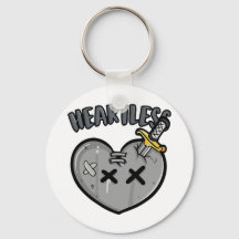 グレースケールハート&ソードポスターパンクロック美学