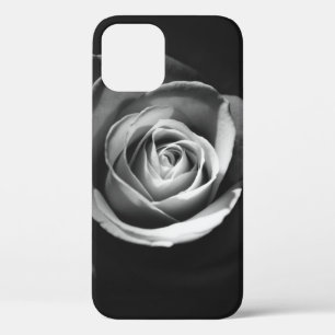 グレースケールバラ iPhone 12ケース