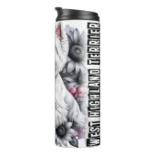 グレースケールフローラで検索 タンブラー (回転右)