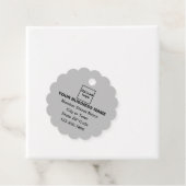 グレースケールラウンドシェイプのビジネスブランドラベル フェイバータグ (インサイチュ)