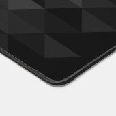 グレースケール三角形の幾何学的な正方形のパターン灰色 デスクマット (コーナー)