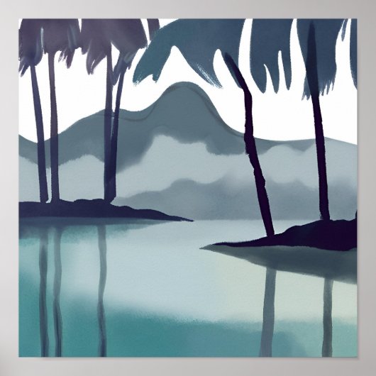 グレースケール隠しラグーン ポスター (正面)