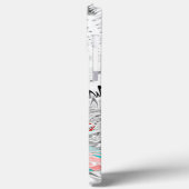 グレースケール カラフルな万花鏡のアートプリント Case-Mate iPhoneケース (裏面 / 左)