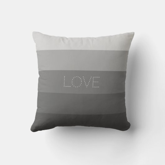 グレースケール、5色、名パーソナライズされた前 クッション (裏面)