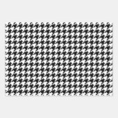 グレースケ千鳥格子のールラッピング紙シート ラッピングペーパーシート (正面3)