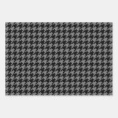 グレースケ千鳥格子のールラッピング紙シート ラッピングペーパーシート (正面)