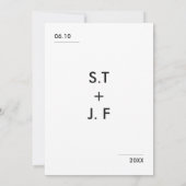 グレースコンテンポラリー結婚ズ 招待状 (裏面)