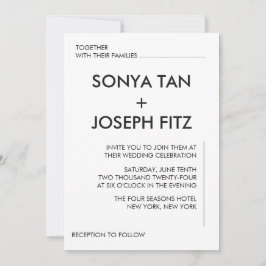 グレースコンテンポラリー結婚ズ 招待状