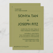 グレースコンテンポラリー結婚式招待状 招待状 (正面/裏面)